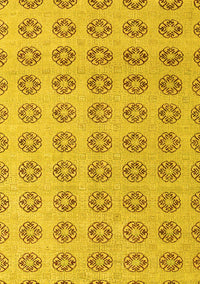 Abstract Yellow Modern Rug, abs4778yw