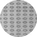 Round Machine Washable Abstract Gray Modern Rug, wshabs4778gry