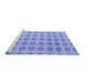 Sideview of Machine Washable Abstract Blue Modern Rug, wshabs4778blu