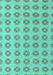 Machine Washable Abstract Turquoise Modern Area Rugs, wshabs4778turq