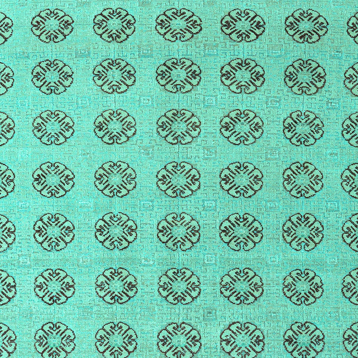 Machine Washable Abstract Turquoise Modern Area Rugs, wshabs4778turq