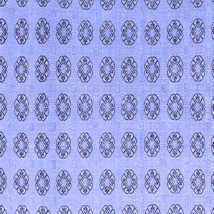 Square Abstract Blue Modern Rug, abs4778blu