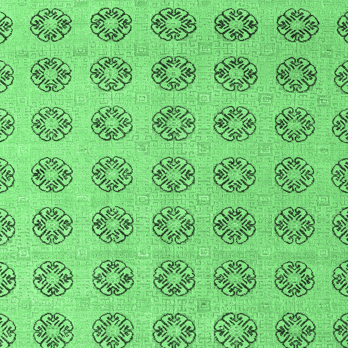 Machine Washable Abstract Emerald Green Modern Area Rugs, wshabs4778emgrn