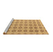 Sideview of Machine Washable Abstract Brown Modern Rug, wshabs4778brn