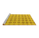 Sideview of Machine Washable Abstract Yellow Modern Rug, wshabs4778yw