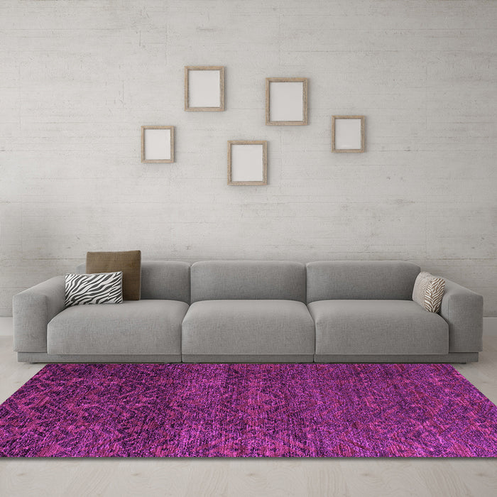 Machine Washable Abstract Pink Modern Rug in a Living Room, wshabs4779pnk