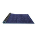 Sideview of Abstract Blue Modern Rug, abs4779blu