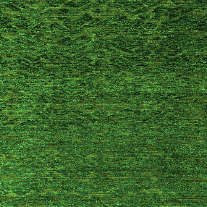 Square Abstract Green Modern Rug, abs4779grn