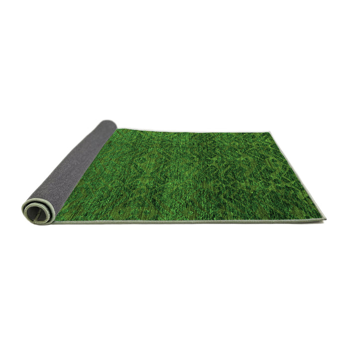 Sideview of Abstract Green Modern Rug, abs4779grn