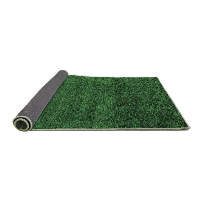 Sideview of Abstract Emerald Green Modern Rug, abs4779emgrn