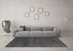 Machine Washable Abstract Gray Modern Rug in a Living Room,, wshabs4779gry