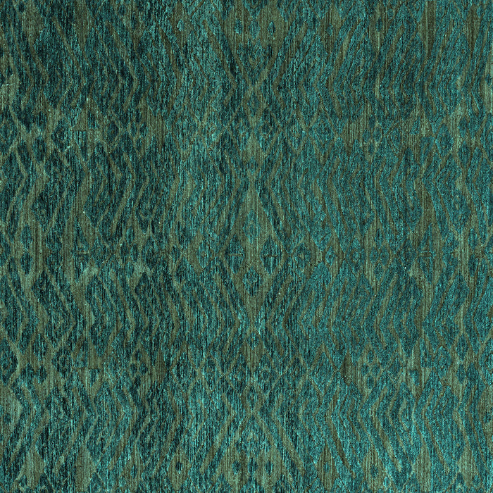 Square Abstract Turquoise Modern Rug, abs4779turq