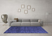 Machine Washable Abstract Blue Modern Rug in a Living Room, wshabs4779blu