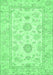 Oriental Emerald Green Traditional Rug, abs477emgrn