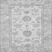 Square Machine Washable Oriental Gray Traditional Rug, wshabs477gry