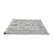 Sideview of Machine Washable Oriental Gray Traditional Rug, wshabs477gry