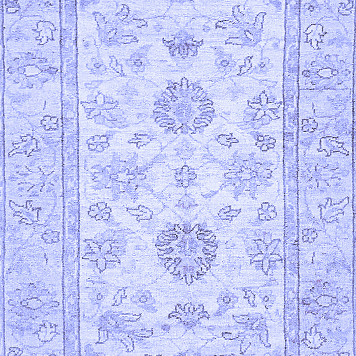 Machine Washable Oriental Blue Traditional Rug, wshabs477blu