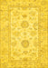 Oriental Yellow Traditional Rug, abs477yw