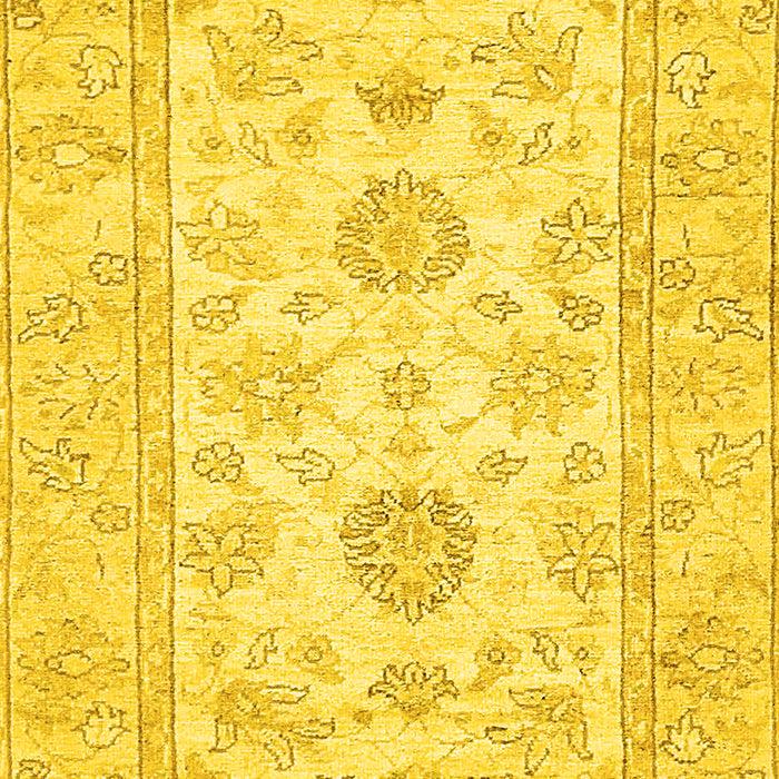 Oriental Yellow Traditional Rug, abs477yw