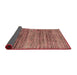 Sideview of Abstract Fire Brick Red Modern Rug, abs4780