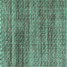 Square Machine Washable Abstract Turquoise Modern Area Rugs, wshabs4780turq