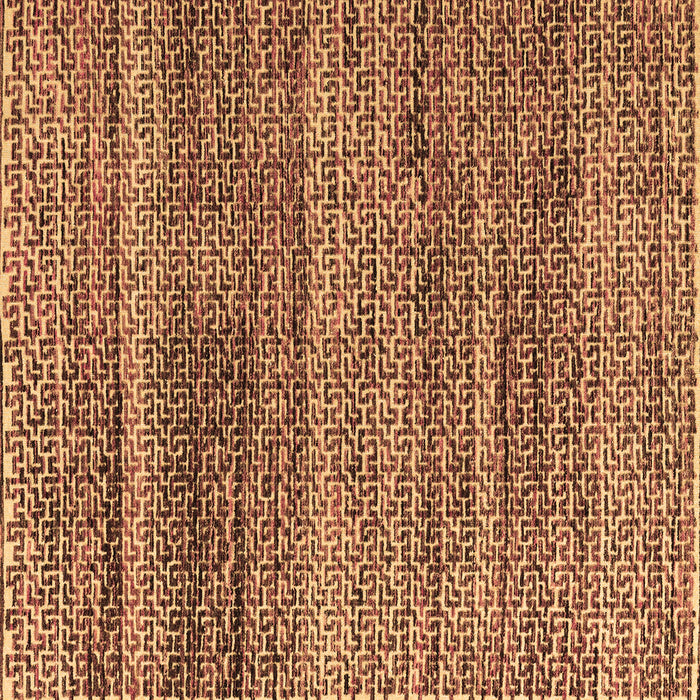 Square Machine Washable Abstract Brown Modern Rug, wshabs4780brn