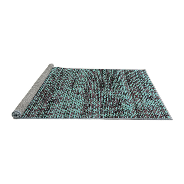 Sideview of Machine Washable Abstract Light Blue Modern Rug, wshabs4780lblu