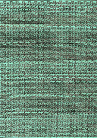 Abstract Turquoise Modern Rug, abs4780turq