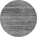 Round Machine Washable Abstract Gray Modern Rug, wshabs4780gry