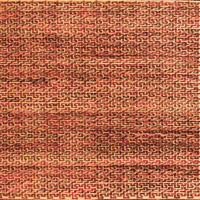 Square Abstract Orange Modern Rug, abs4780org