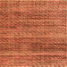 Square Abstract Orange Modern Rug, abs4780org