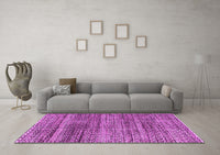 Machine Washable Abstract Purple Modern Rug, wshabs4780pur