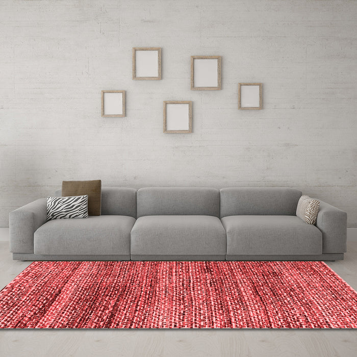 Modern Red Washable Rugs