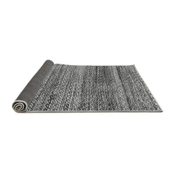 Sideview of Abstract Gray Modern Rug, abs4780gry
