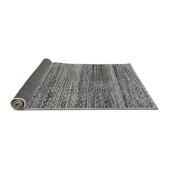 Sideview of Abstract Gray Modern Rug, abs4780gry