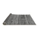 Sideview of Abstract Gray Modern Rug, abs4780gry