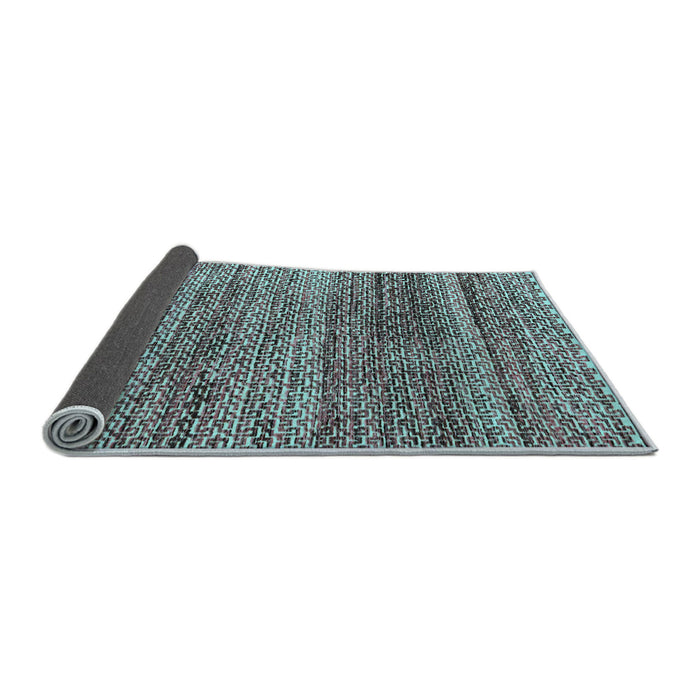 Sideview of Abstract Light Blue Modern Rug, abs4780lblu