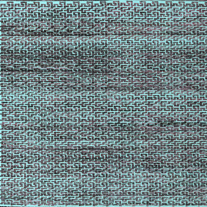 Square Machine Washable Abstract Light Blue Modern Rug, wshabs4780lblu