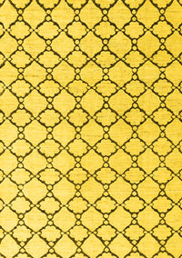 Solid Yellow Modern Rug, abs4781yw