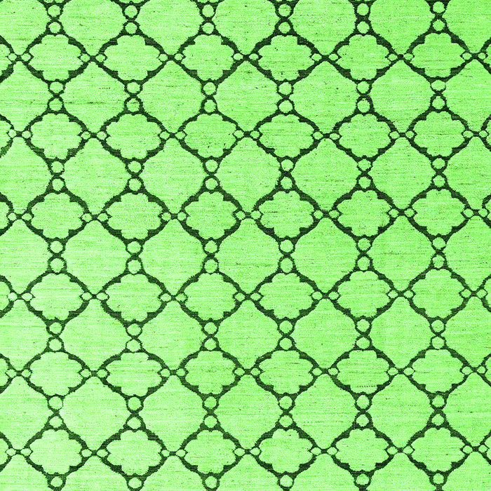 Machine Washable Solid Green Modern Area Rugs, wshabs4781grn