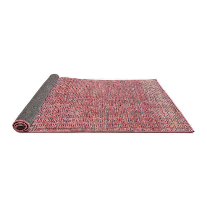 Sideview of Abstract Pink Modern Rug, abs4782