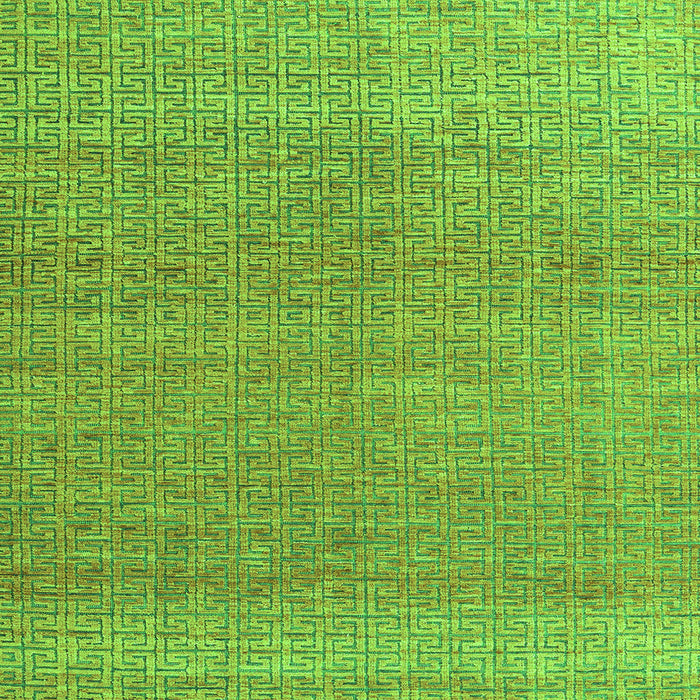 Square Machine Washable Abstract Green Modern Area Rugs, wshabs4782grn