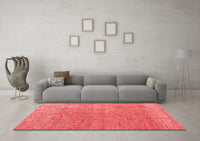 Machine Washable Abstract Red Modern Rug, wshabs4782red