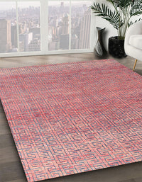 Abstract Pink Modern Rug, abs4782