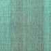 Square Abstract Turquoise Modern Rug, abs4782turq