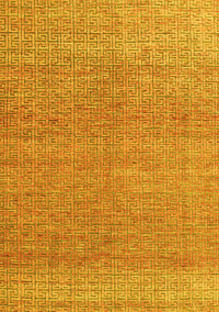 Abstract Yellow Modern Rug, abs4782yw