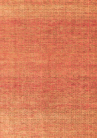 Abstract Orange Modern Rug, abs4782org