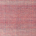 Square Machine Washable Abstract Dusty Pink Rug, wshabs4782