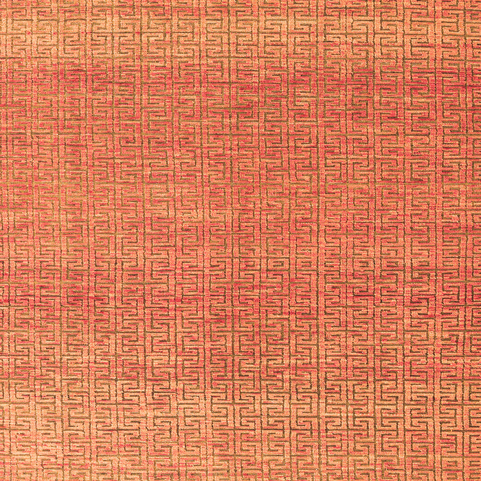Square Abstract Orange Modern Rug, abs4782org