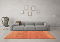 Machine Washable Abstract Orange Modern Rug, wshabs4782org